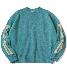 5G WOOL BONE CREW SWEATER