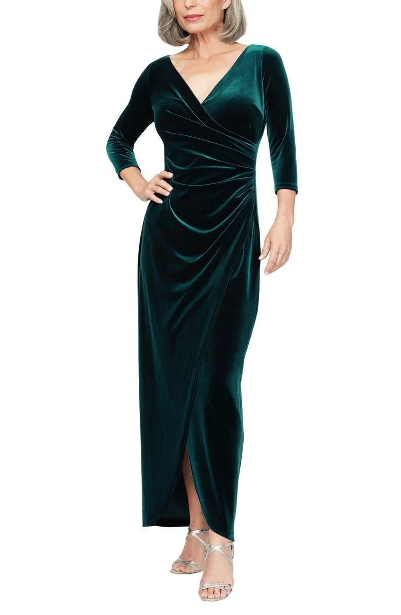 Alex Evenings AE81918583 Long Formal Velvet Dress Sale