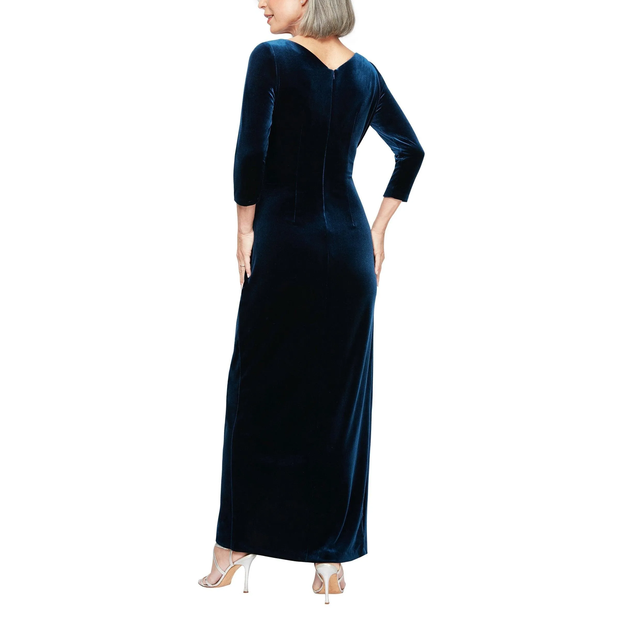 Alex Evenings AE81918583 Long Formal Velvet Dress Sale