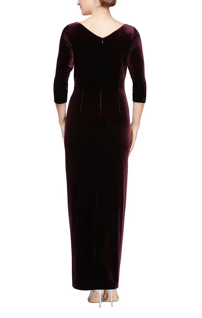 Alex Evenings AE81918583 Long Formal Velvet Dress Sale