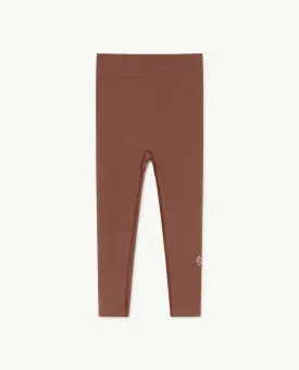 Alligator Kids Leggins Brown