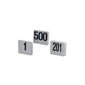 American Metalcraft Table Number Signs For 1 - 100, 4" x 4"