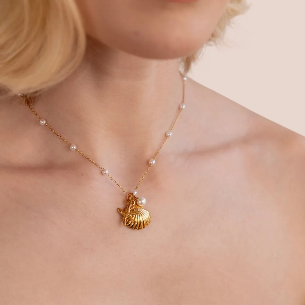 Aria Shell Charm Necklace