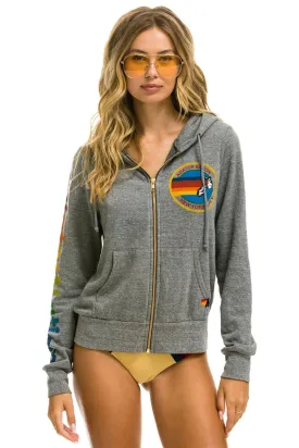 AVIATOR NATION NEW YORK CITY HOODIE - HEATHER GREY