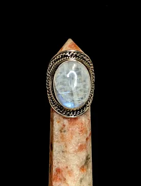 Beautifully Detailed Moonstone Ring