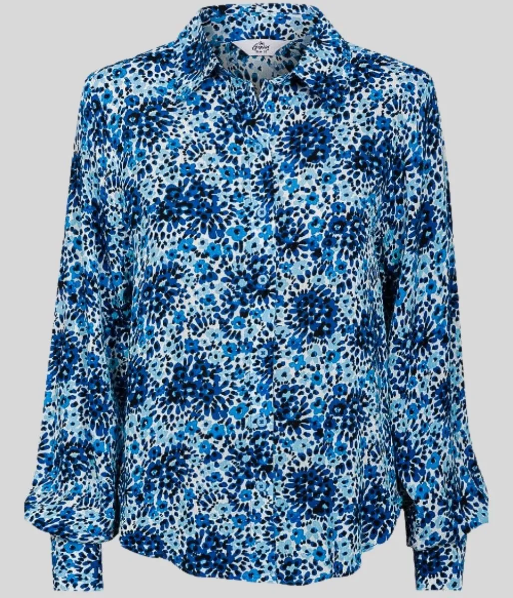 Blue Lottie Vintage Floral Blouse