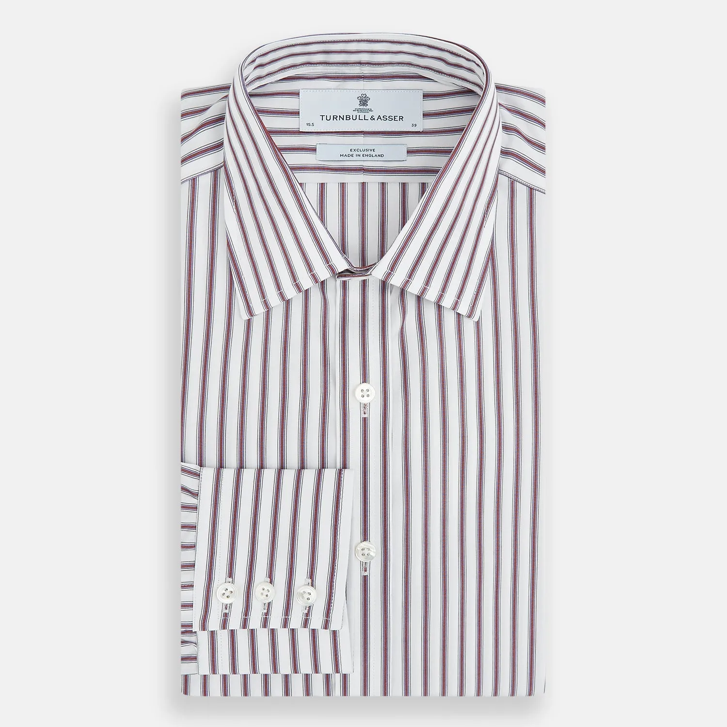 Burgundy Track Stripe Winston Shirt