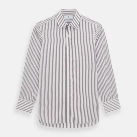 Burgundy Track Stripe Winston Shirt