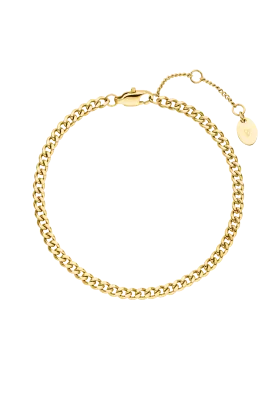 Delicate Curb Bracelet 14K Gold Plated