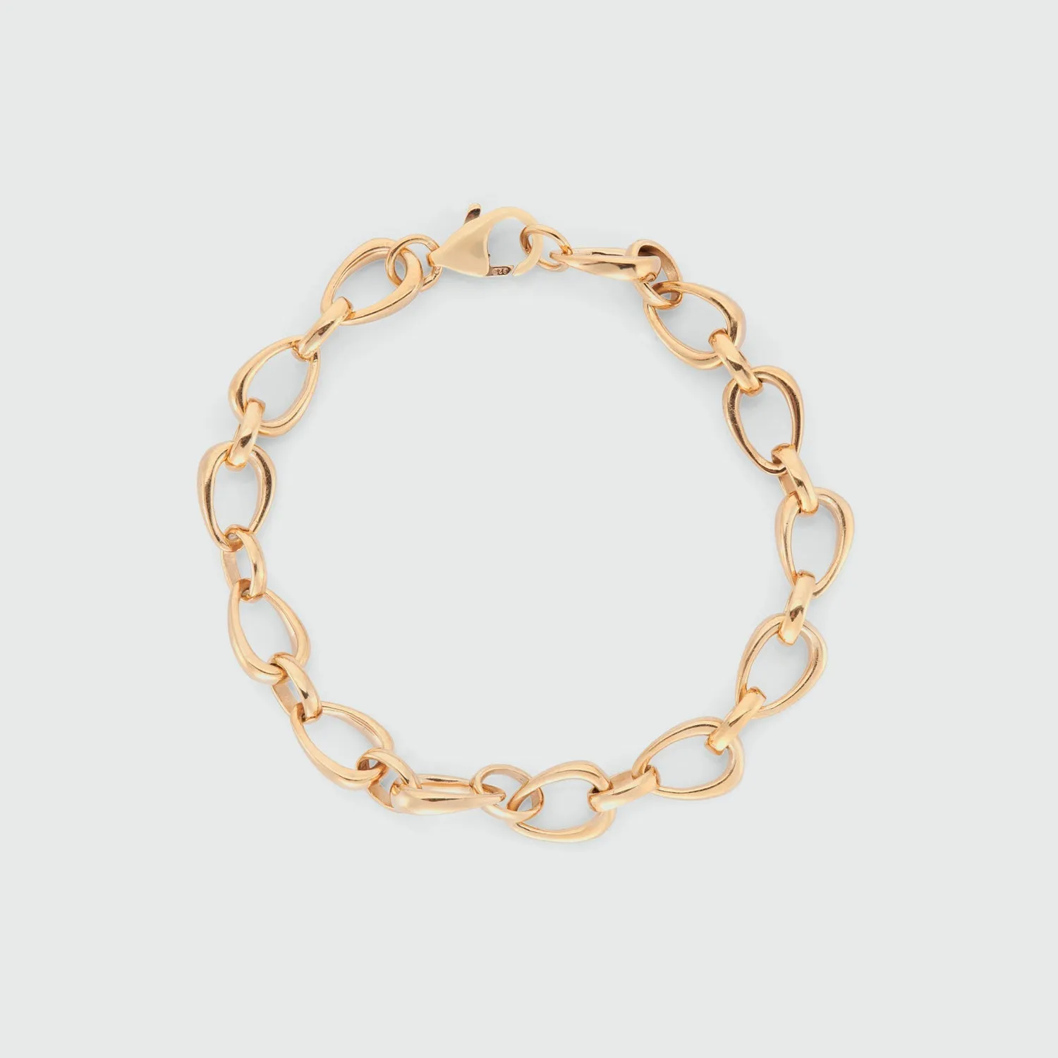 Egerton Gold Vermeil Raindrop Link Bracelet