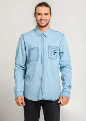 Flagstone DEXTER Men's Denim Shirt - Long sleeve