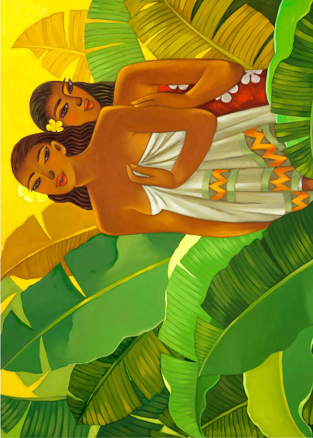 Greeting Card "Da Sistahs II" by Tim Nguyen