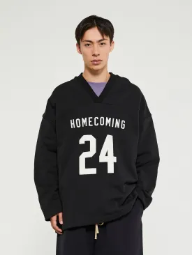 Heavy Fleece Hockey Jersey in Black