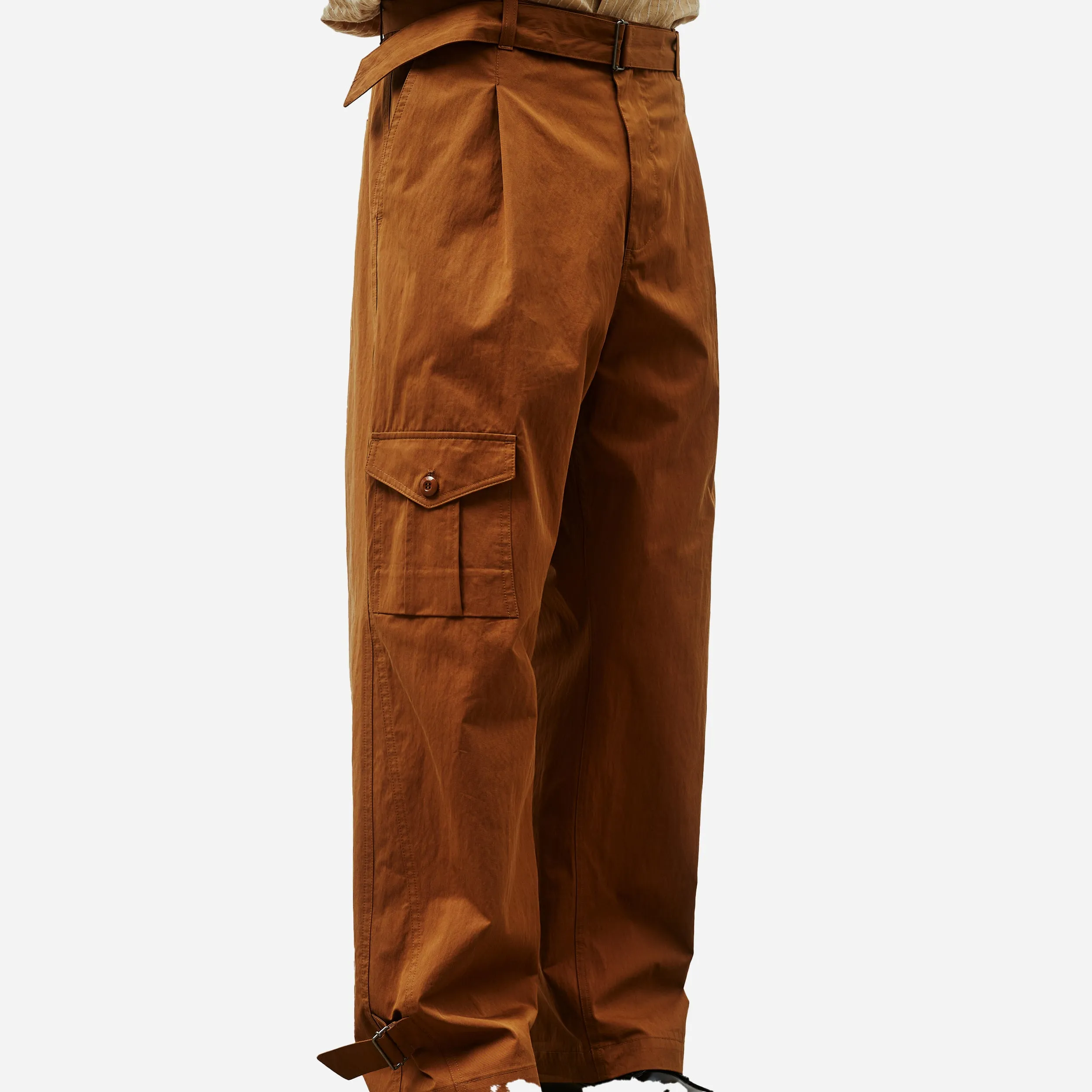 HUNTING BELTED PANTS - CAMEL