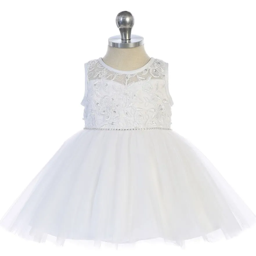 Illusion Lace Baby Formal Dress