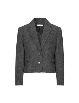 Matteo Blazer — Herringbone Grey