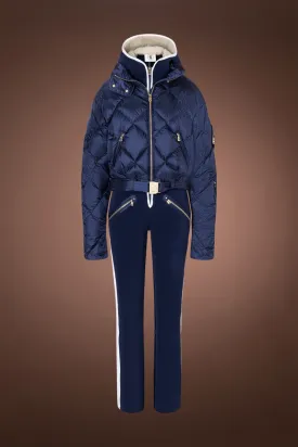 Nuala Shearling & Down Ski Suit Combo