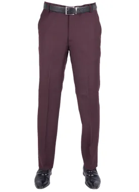 Plain Maroon, Tropicle Exclusive Wool Blend Formal Trouser