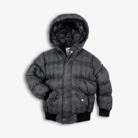 Puffy Coat | Houndstooth