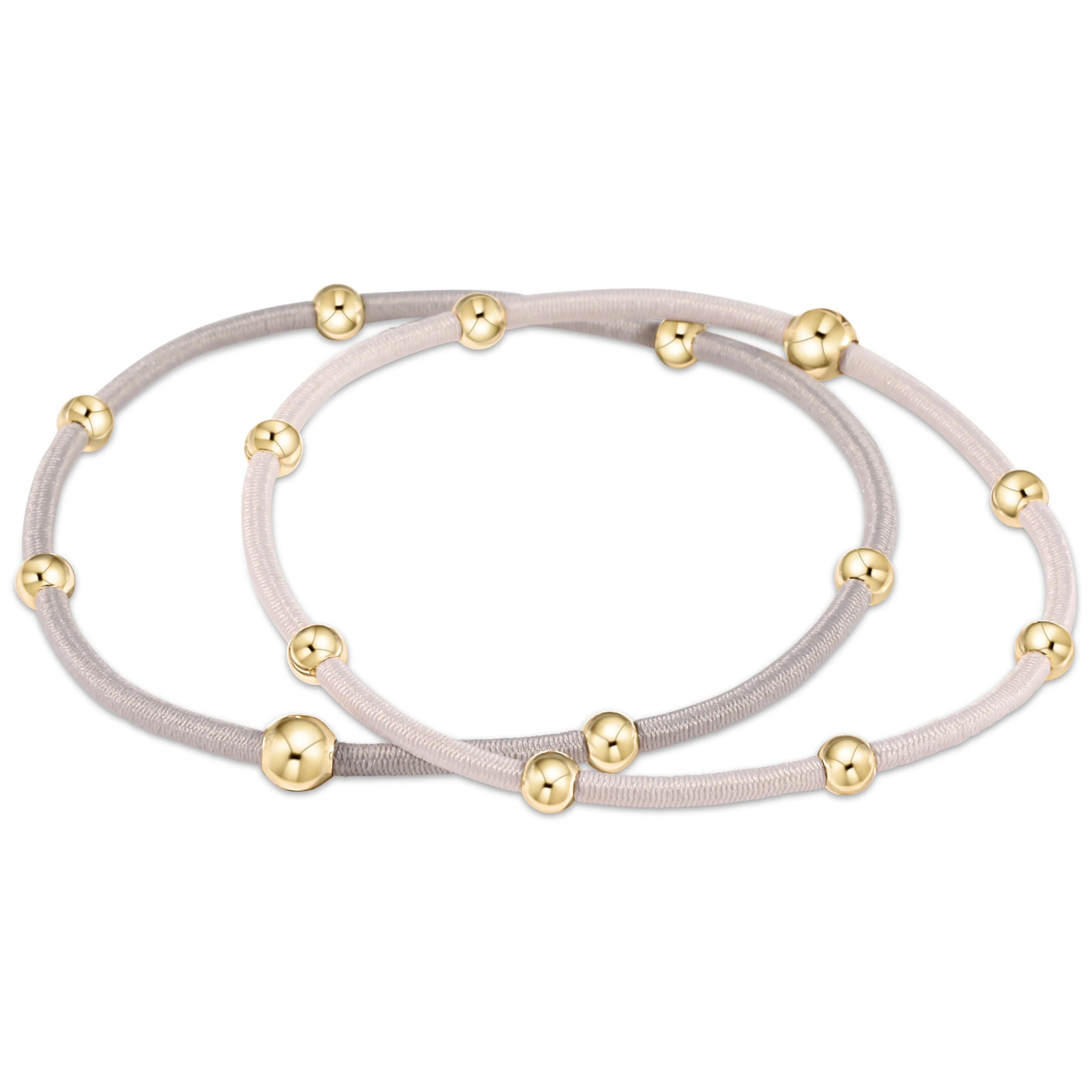 "e"ssentials bracelet stack of 2 - neutral set