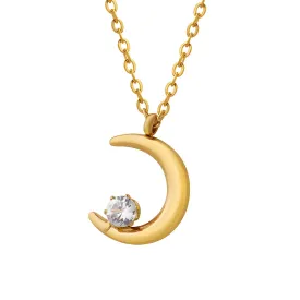 Reriti Intensity 18K gold plated Crescent Necklace