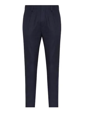 Slim Fit Trousers - Navy