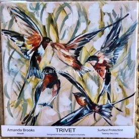 Swallow family  - trivet