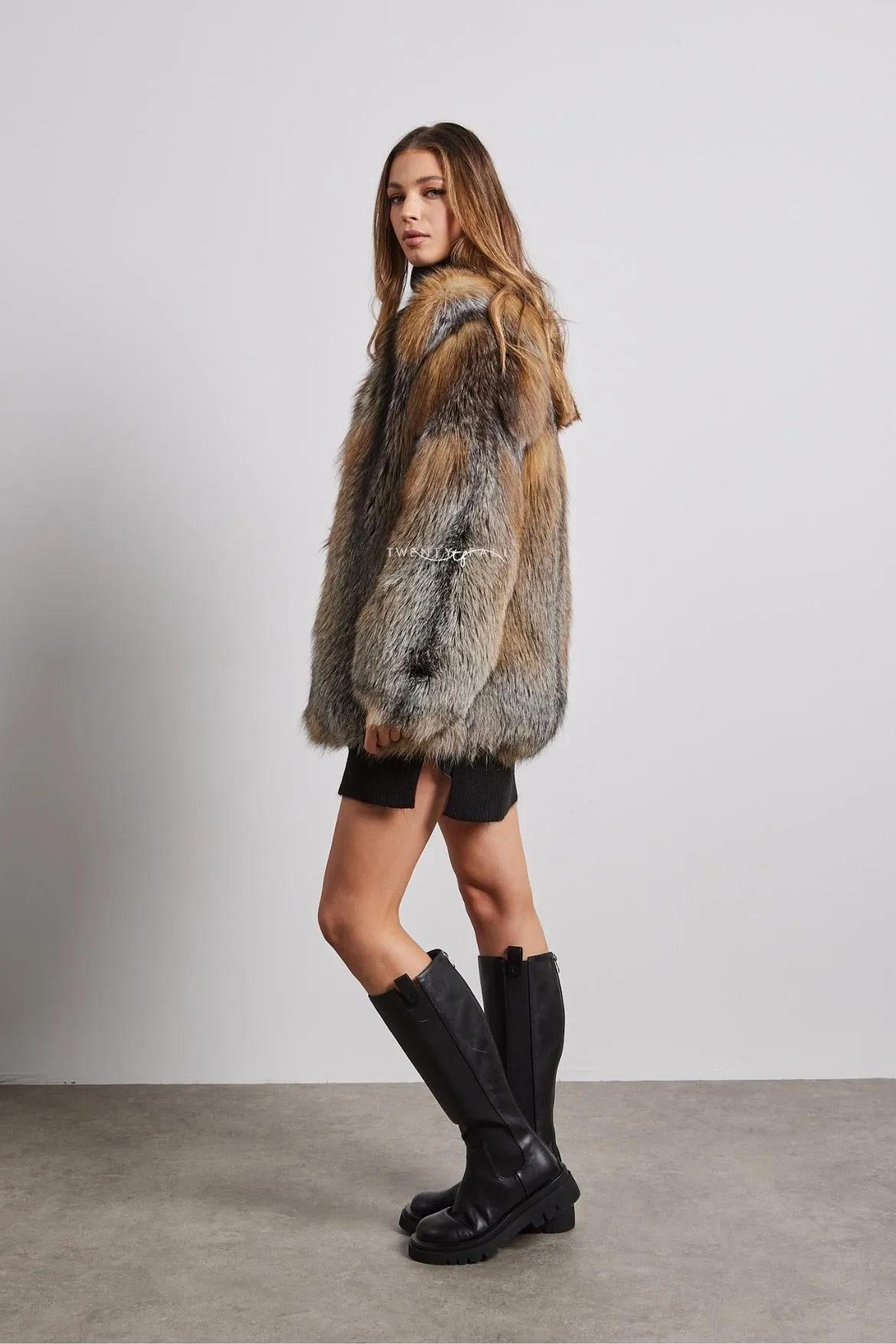 Talia Full Pelt Natural Fur Coat