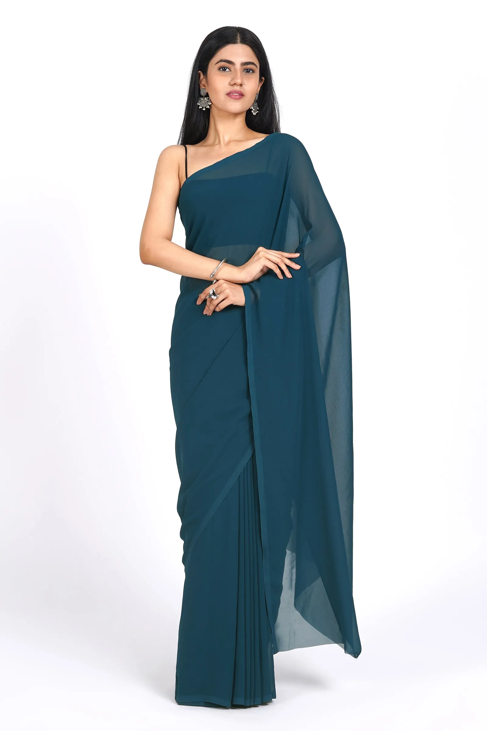 Teejh Barkha  Georgette Saree