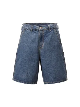 Thesupermade Retro Blue Denim Shorts